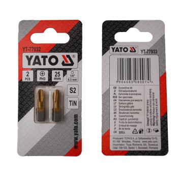Насадка викруткова YATO PH3 х 25 мм. HEX 1/4