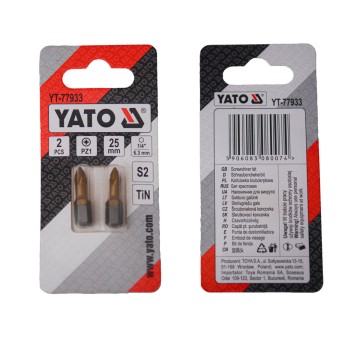 Насадка викруткова YATO PZ1 х 25 мм. HEX 1/4