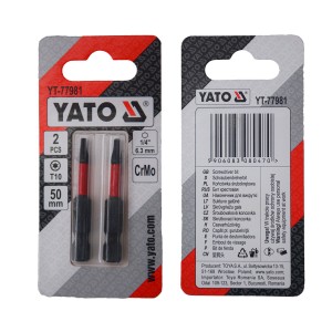 Насадка викруткова YATO TORX T10 х 50 мм HEX 1/4