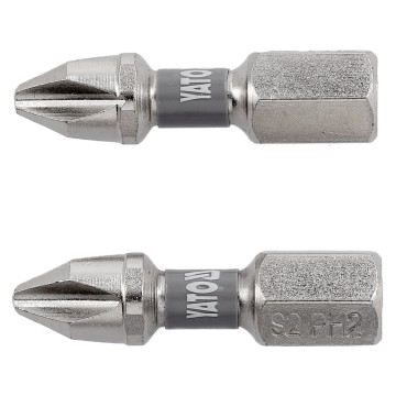 Насадка викруткова YATO PH2 х 25мм. HEX 1/4