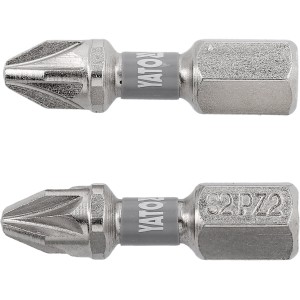 Насадка викруткова YATO PZ2 х 25мм. HEX 1/4
