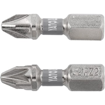 Насадка викруткова YATO PZ2 х 25мм. HEX 1/4