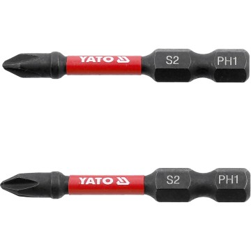 Насадка викруткова ударна YATO PH1 х 50 мм. HEX 1/4
