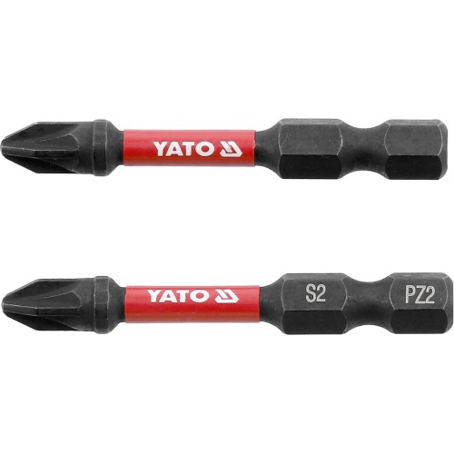 Насадка викруткова ударна YATO PZ2 х 50 мм. HEX 1/4