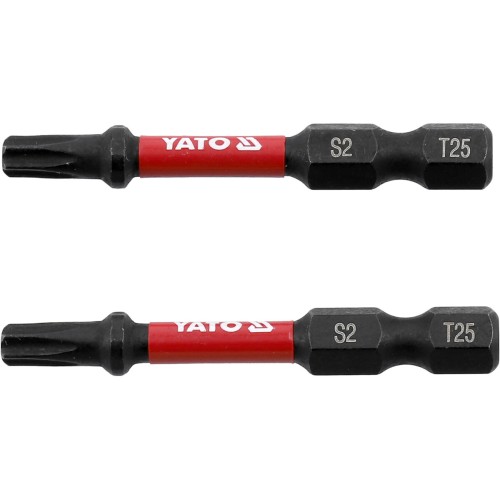 Насадка викруткова ударна YATO TORX T25 х 50 мм. HEX 1/4