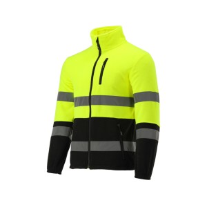 Куртка флісова світловідбивна YATO розмір 3XL; 3 кишені, ріст- 192-196 см, 100%- поліестер [20]