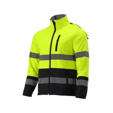 Куртка SOFTSHELL  світловідбивна YATO розмір L; 3 кишені ріст- 176-180 см 100%- поліест [15]