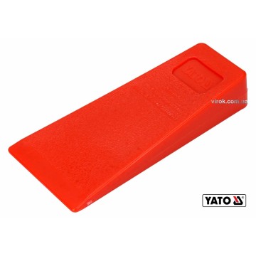 Клин для розколювання дерев пластиковий YATO : 136 x 65 x 25 мм, 95 г [50/100]