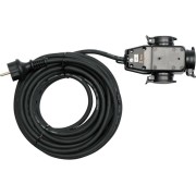 Подовжувач електромережевий YATO: l= 20 м, 16 A, 3Gх1,5 mm2, IP44 з розгалужовачем з 3 гніздами [4]