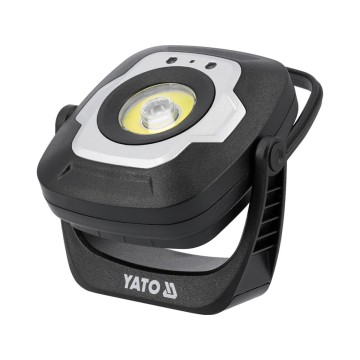 Прожектор діодний, переносний YATO, 10Вт, 1200/ 600/ 100 Lm 3 режими, живл.- акумул. 3,7 В, 4,4 АГод