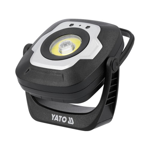 Прожектор діодний, переносний YATO, 10Вт, 1200/ 600/ 100 Lm 3 режими, живл.- акумул. 3,7 В, 4,4 АГод