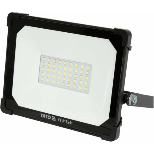 Прожектор з SMD-діодним випромінювачем YATO: 30Вт, 230 В, 2850 Лм, 45 діодів, 181x 169.5x 32 мм [10]