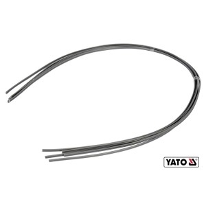 Стержні з ПВХ для зварювання/пайки пластику YATO : 2.5 x 5 мм, L= 1 м, при t= 400°C, 5 шт [30/120]