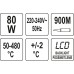 Паяльник мережевий YATO P= 80 Вт. з регулюванням t= 50- 480°С [10/50]