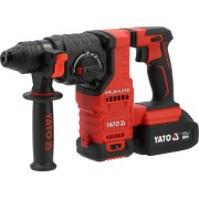 Перфоратор YATO SDS+ акумуляторний Li-Ion 18 В 4 АГод , J=2.8 Дж, Ø≤26 мм в бетоні, 3 режими [3]