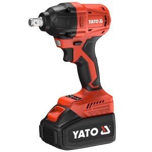 Гайковерт ударний, безщітковий YATO:2 акум.18 В Li-Ion 4 АГод,квадрат1/2