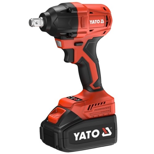 Гайковерт ударний, безщітковий YATO:2 акум.18 В Li-Ion 4 АГод,квадрат1/2