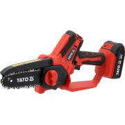 Пила ланцюгова акумуляторна YATO по гілках : 18 В Li-Ion 2 АГод, шина- 5"/15.85 см, 28 ланок [4]