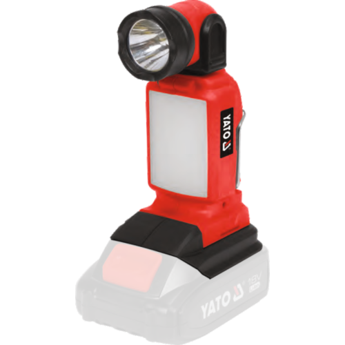 Ліхтар акумуляторний COB і SMD-діод. YATO 18В 2.5/1.2 Вт,250/100 Lm,оберт- 90°/180°(БЕЗ АКУМУЛЯТОРА)