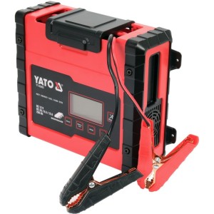 Зарядний прилад мережевий з LCD дисплеєм 230В YATO до акумуляторів 12V-2/8/15А, макс. 240AГод [8]