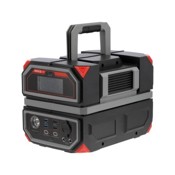 Портативна станція YATO 504 ВтГод, вихід 600/1200Вт, порти: 230V AC, різні USB