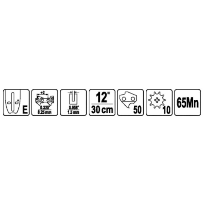Шина для пили YATO l= 12 Шина для пили YATO l= 12