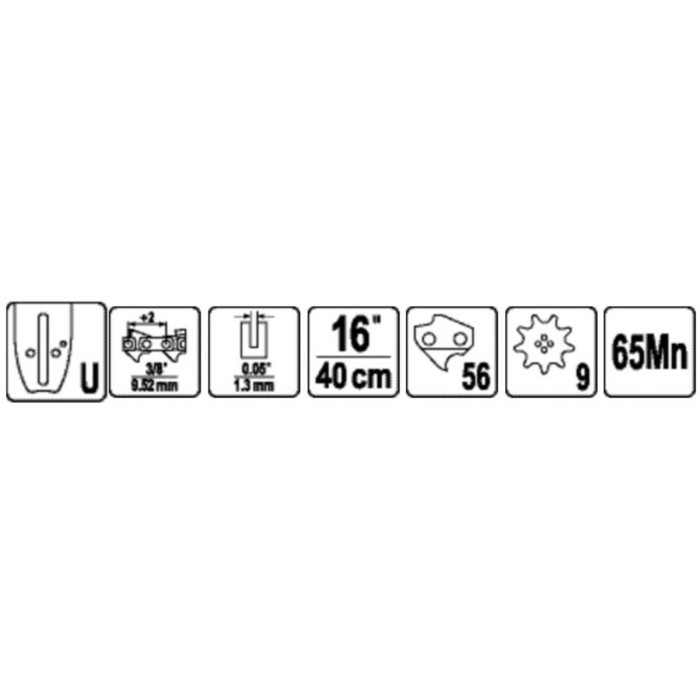 Шина для пили YATO l= 16 Шина для пили YATO l= 16