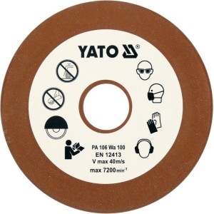 Диск точильний відрізних ланцюгів YATO,Ø=108/23, t=3,2мм, G100 з кераміки для верстата YT-84990[100]