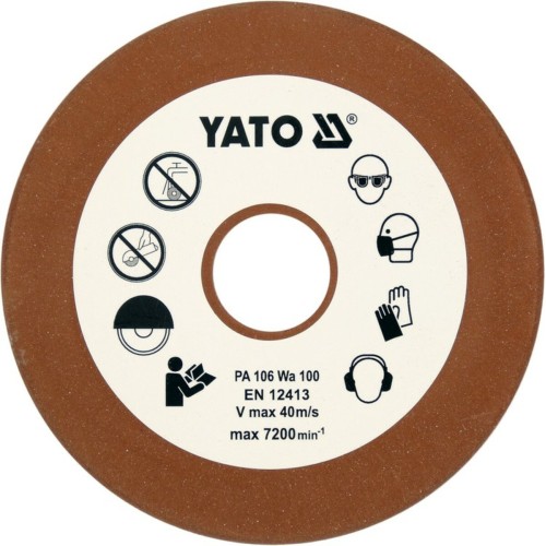 Диск точильний відрізних ланцюгів YATO,Ø=108/23, t=3,2мм, G100 з кераміки для верстата YT-84990[100]