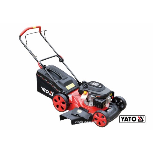 Газонокосарка бензинова YATO 3.5 кВт,196 см³, шир/вис покосу 510/25-70мм, 2800об/хв