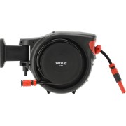Шланг водяний Ø= 1/2" YATO l= 15 м з самозмотувальною котушкою і прямим зрошувачем [1]