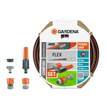 Шланг GARDENA Flex (1/2") 20 м з конекторами (18034-20.000.00)