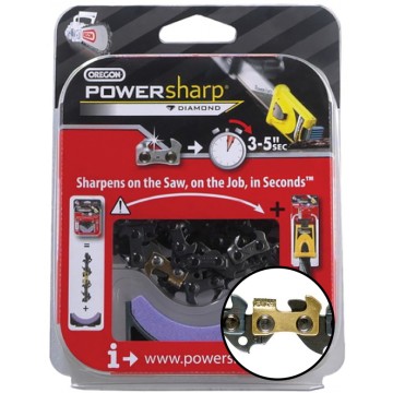 Ланцюг OREGON 91PS PowerSharp 3/8-1.3-50 (PS50E) для бензопили, електропили