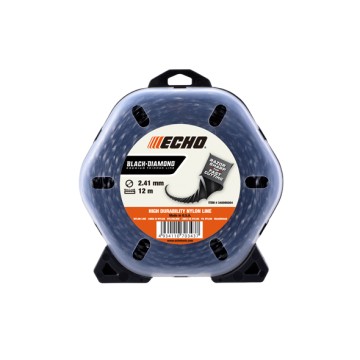 Жилка (тримерний корд) ECHO 2,4мм х 12м Black Diamond