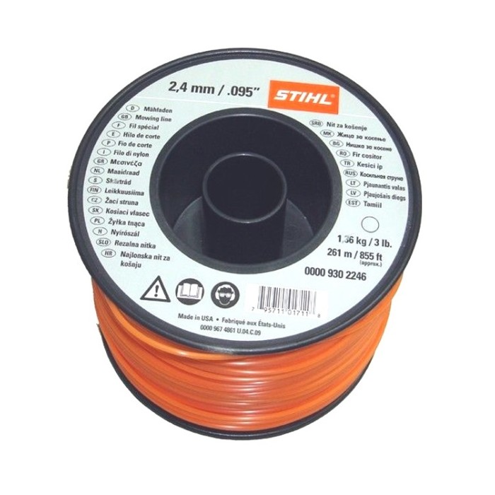 Жилка (тримерний корд) STIHL 2,4мм х 253 м кругла (00009302246) Жилка (тримерний корд) STIHL 2,4мм х 253 м кругла (00009302246)