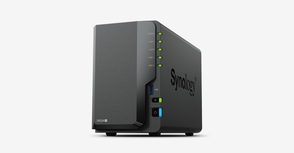 Synology DS224+ як приклад 2-bay NAS для сімейного бекапу, фотоархіву та приватної хмари