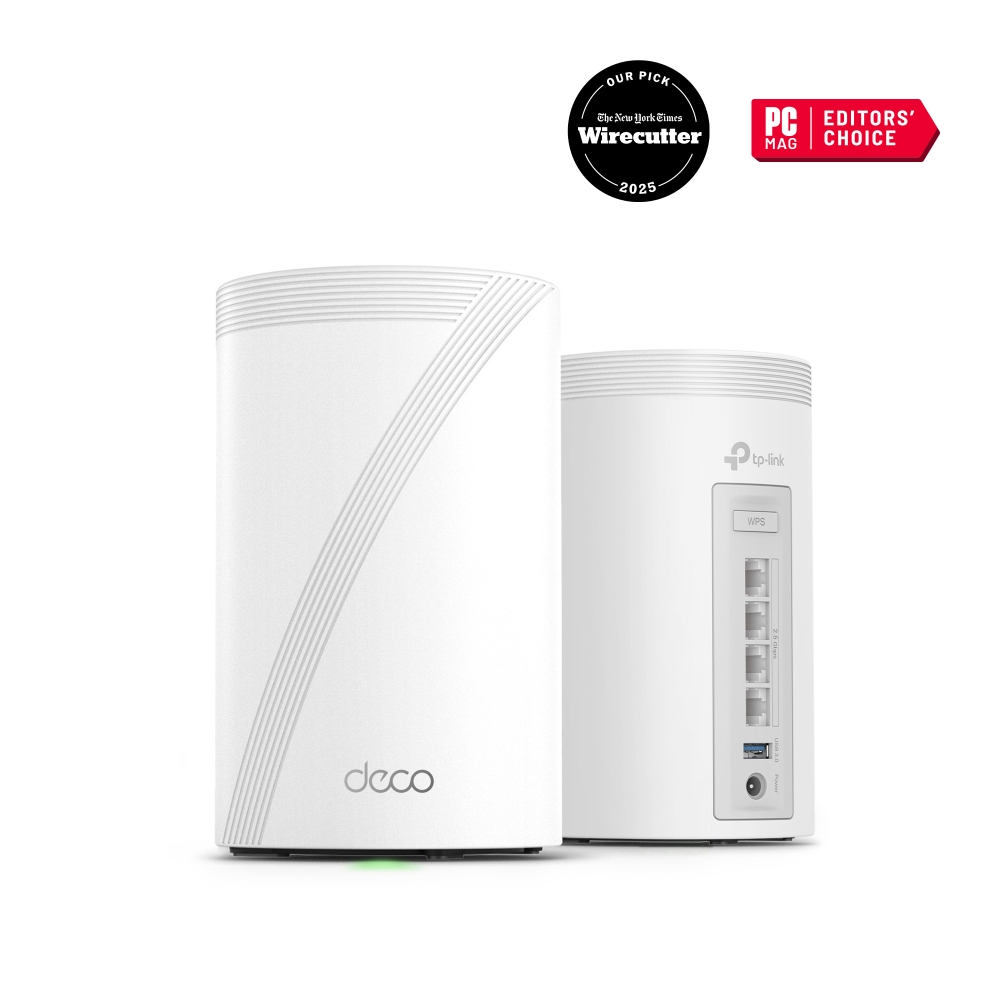 TP-Link Deco BE63 як приклад tri-band Wi‑Fi 7 mesh системи для великого будинку