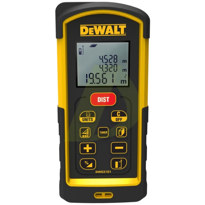 Лазерний далекомір DeWALT DW03101 для довгих вимірів на ремонті та фасаді